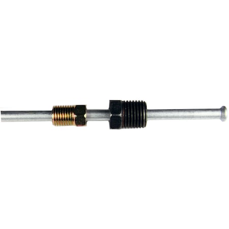 Ags Steel BrakeLine Adapter, 3/16 x 8 (3/8-24 Invtd)(1/2-20 Invtd), BLA-R350 BLA-R350